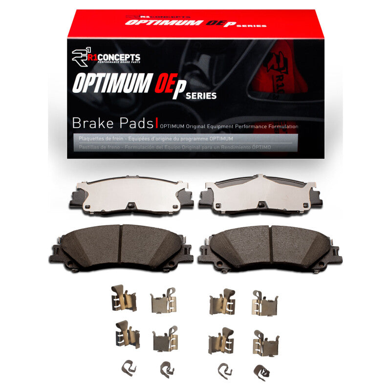 R1 Concepts R1 2022-2025 Infiniti QX80 Rear R1 Optimum OE Pads & Hardware Kit