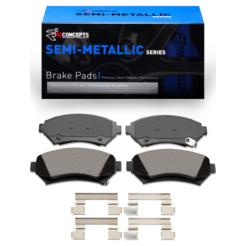R1 Concepts R1 97-05 Buick Park Avenue Front Semi Met Pads & Hardware Kit