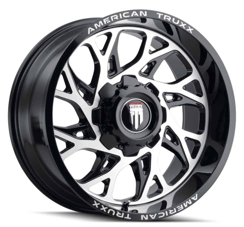 American Truxx AT1913 Destiny 24x14 / 8x170 BP / -76mm Offset / 125.2mm Hub Gloss Black Milled Wheel