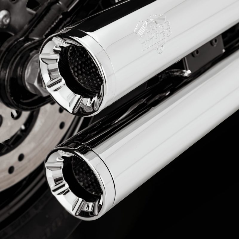Vance and Hines Vance & Hines HD Softail 18-22 Eliminator S/OS Chrome Slip-On Exhaust