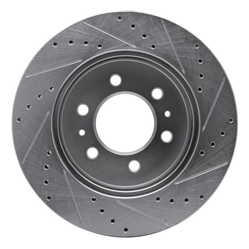 R1 Concepts R1 09-09 Ford F-150 RWD Front Left Drilled & Slotted Silver Brake Rotor