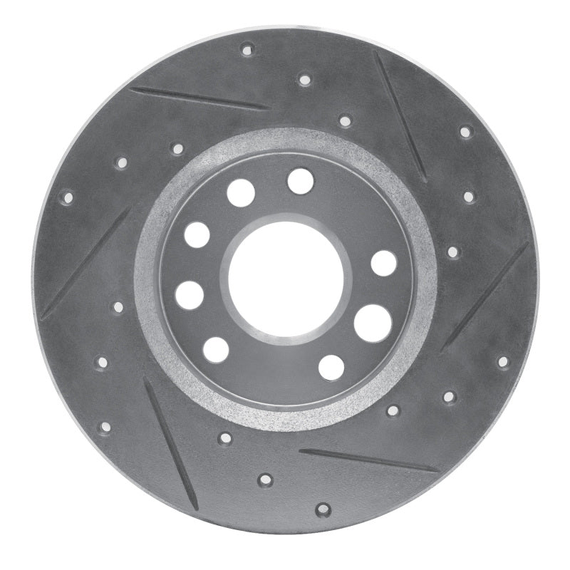 R1 Concepts R1 82-82 Buick SKYHAWK Front Left Drilled & Slotted Silver Brake Rotor