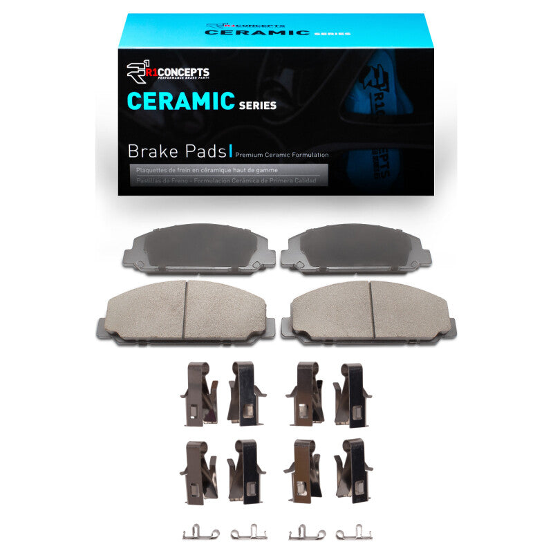 R1 Concepts R1 99-24 Chevrolet W5500 Tiltmaster Front/Rear Ceramic Pads & Hardware Kit