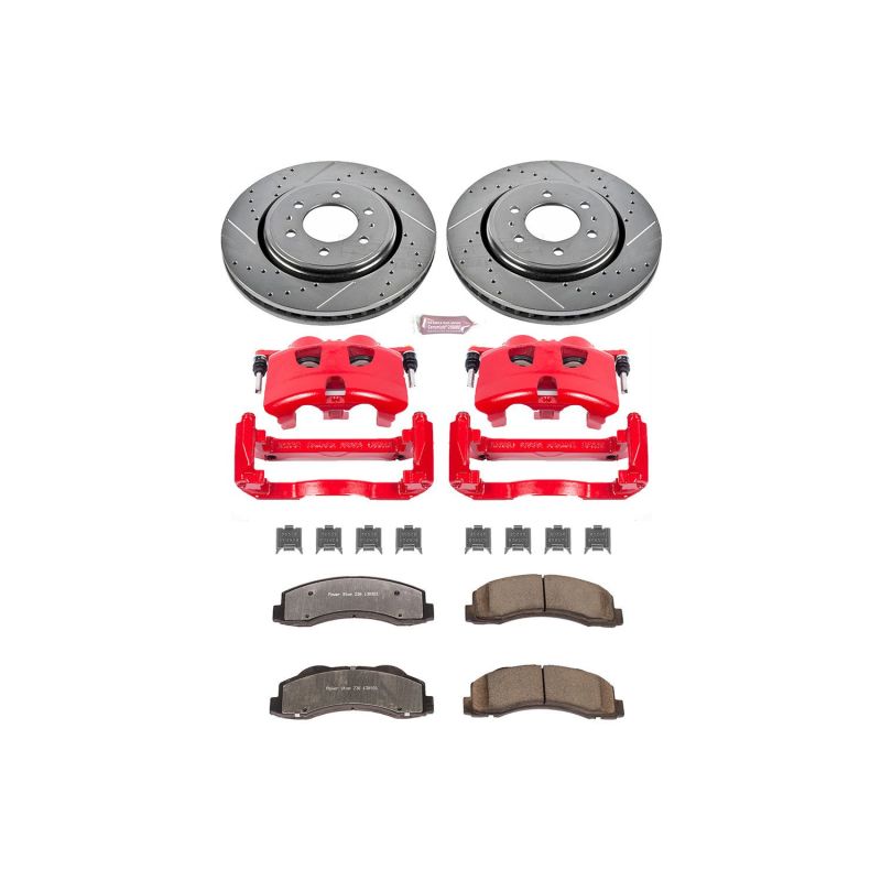 PowerStop Power Stop 12-20 Ford F-150 Front Z36 Truck & Tow Kit w/Cals