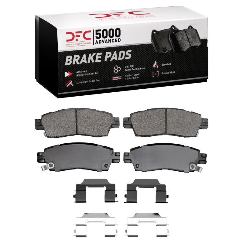 DFC 07-10 Saturn Outlook Rear 5000 Advanced Semi Metallic Brake Pads and Hardware Kit