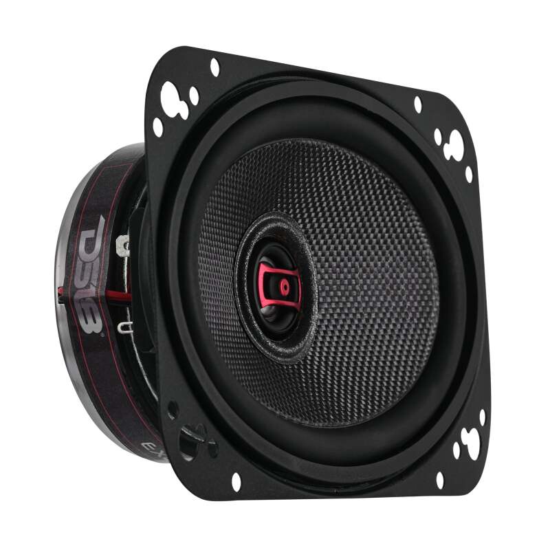 DS18 4x6in 60 Watts RMS 3 ohm 2-Way Coaxial Speakers And Component System w/ Fiberglass Cone