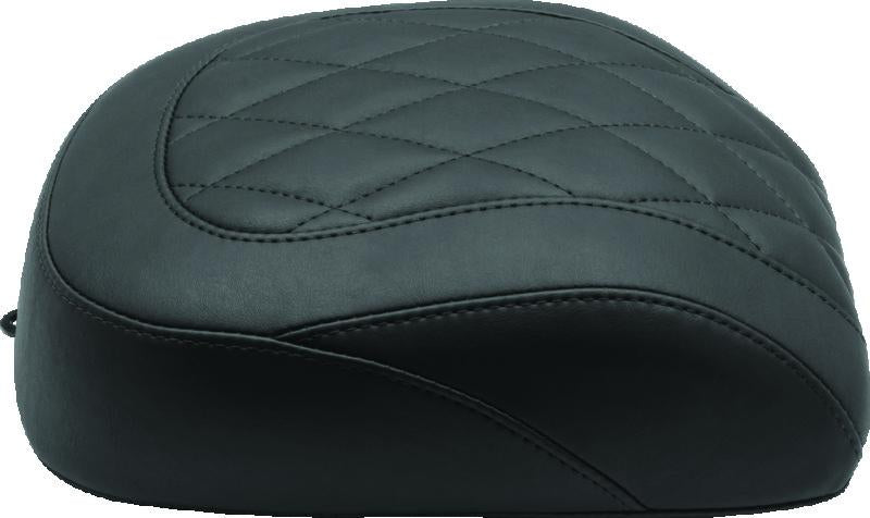 Mustang Motorcycle Mustang 18-21 Harley Breakout Wide Tripper Solo Passenger Seat Diamond Stitch - Black