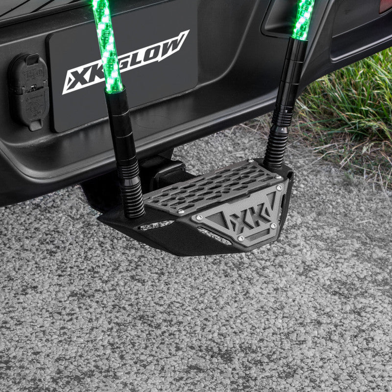 XKGLOW XK Glow Hitch Receiver Step And Whip Plate