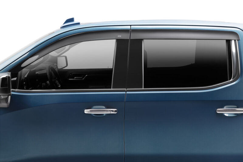 Husky Liners 19-24 Chevrolet Silverado/GMC Sierra 1500 CC Ventvisor Low Profile (4pc) - Smoke