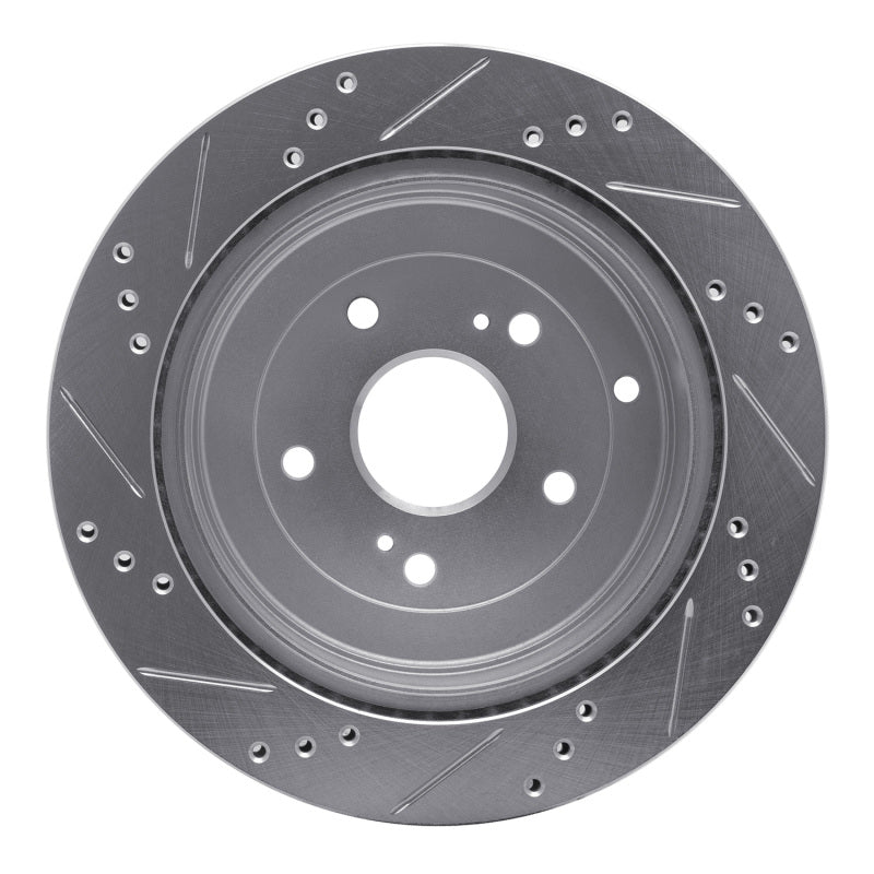 R1 Concepts R1 09-17 Suzuki Grand Vitara (Mexico) Rear Right Drilled & Slotted Silver Brake Rotor