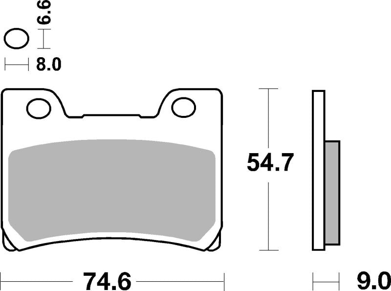 Brembo Powersports Brembo 92-95 Yamaha FZR R 600cc Sinter Brake Pad - Front