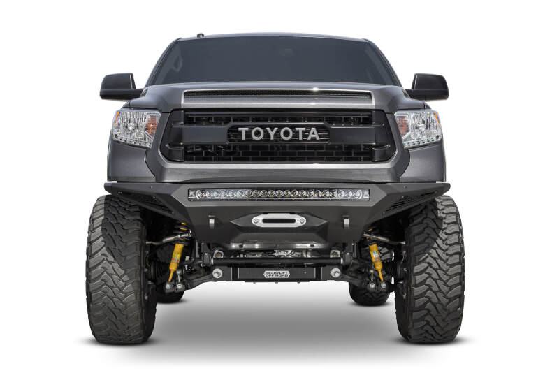 Addictive Desert Designs 2014+ Toyota Tundra Stealth Fighter Front Bumper w/Winch Mount & Sensors