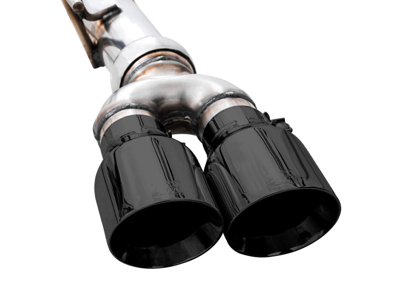 AWE Tuning 4th Gen GM 1500 6.2L 0FG Cat-Back Split Rear Exit (w/ Bumper Cutouts) - Quad Diamond Tips