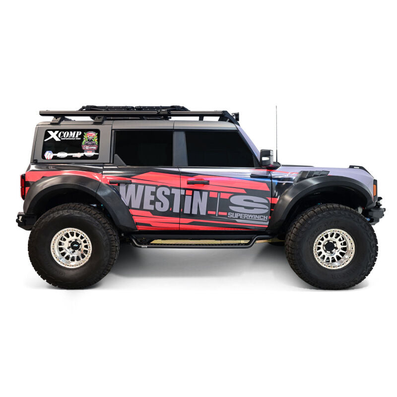 Westin 21-25 Ford Bronco 4dr (Excl. Sport) Outlaw Drop Running Boards - Tex. Blk