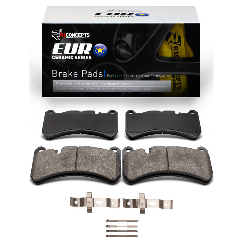 R1 Concepts R1 05-11 Mercedes-Benz SLK55 AMG Front Euro Ceramic Pads & Hardware Kit