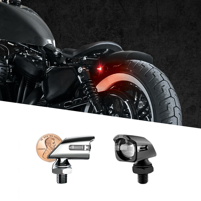 XKGLOW XK Glow Mini Red Turn Signal Black x2