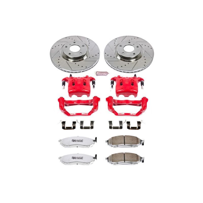 PowerStop Power Stop 09-19 Nissan 370Z Front Z26 Street Kit w/Cals