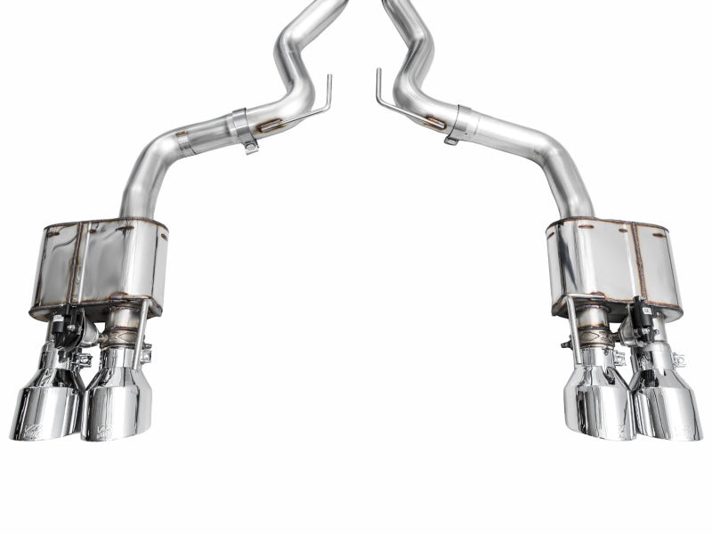 AWE Tuning AWE 2024 Ford Mustang Dark Horse S650 RWD SwitchPath Cat-Back Exhaust w/ Quad Chrome Silver Tips