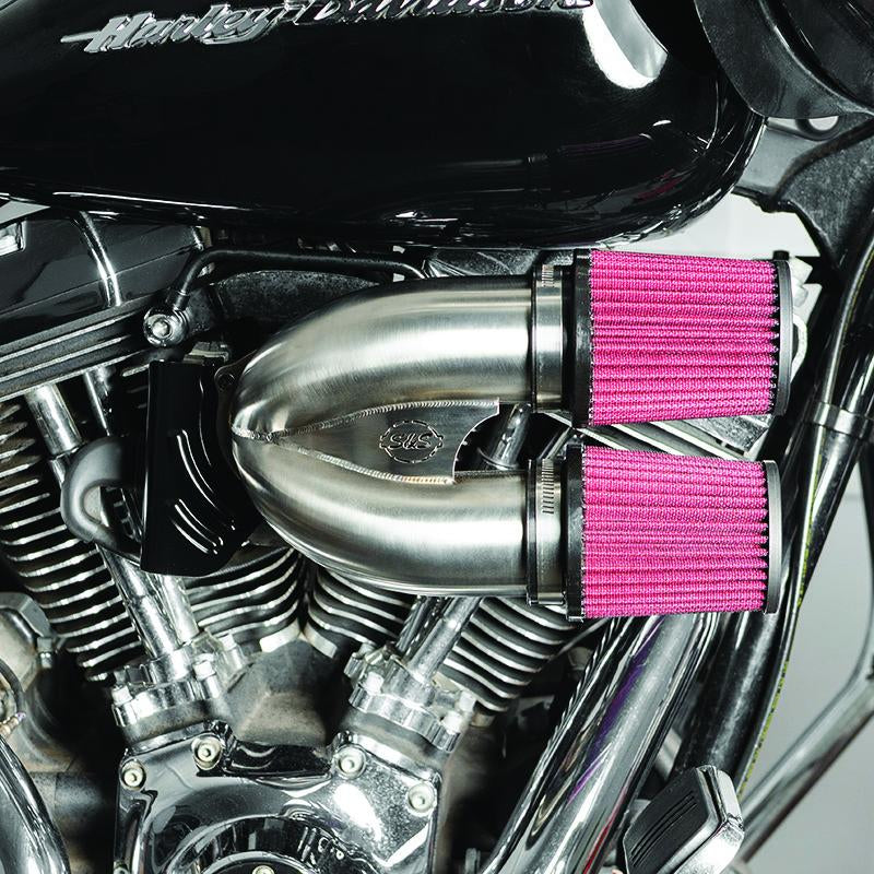 S&S Cycle 08-16 Touring Models Tuned Induction Kit - Stainless Steel