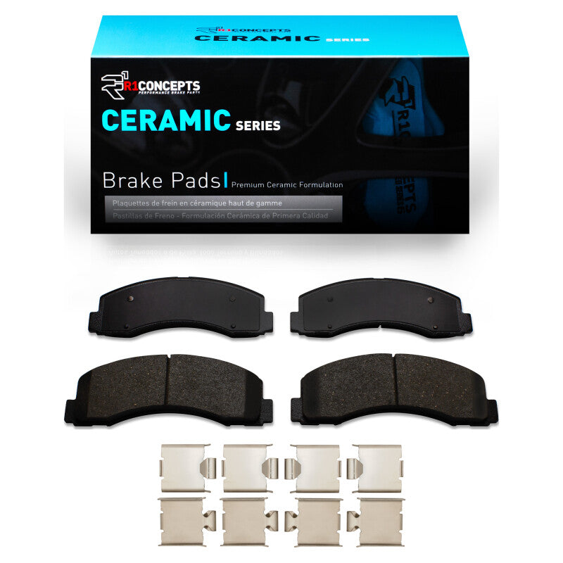 R1 Concepts R1 2010-2021 Ford F-150 RWD Front R1 Ceramic Pads & Hardware Kit