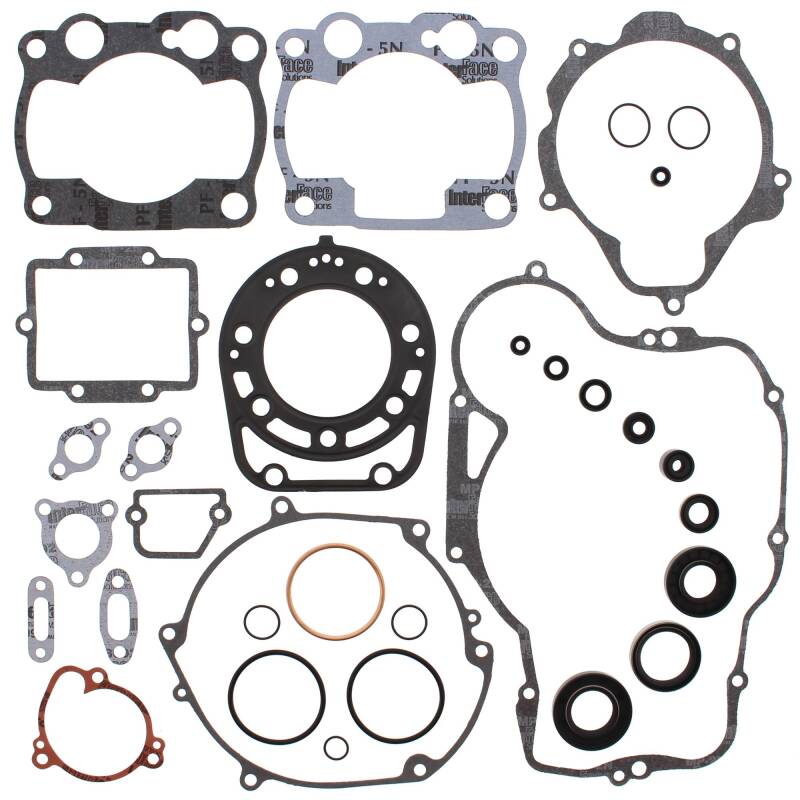 Vertex Pistons Vertex Gaskets 90-91 Kawasaki KX250 Complete Gasket Kit w/ Oil Seals