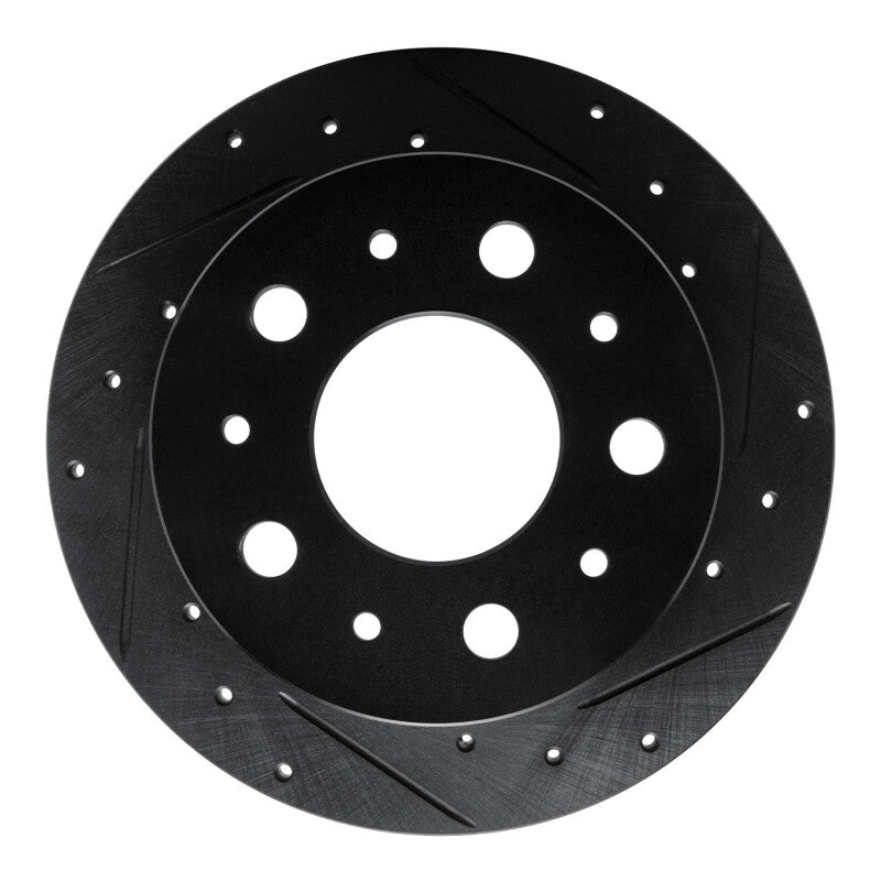 R1 Concepts R1 14-21 Ram Promaster 3500 Rear Right Drilled & Slotted Black Brake Rotor