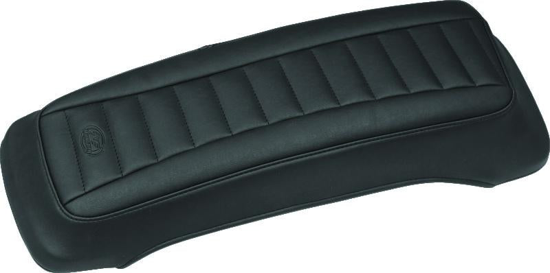 Mustang Motorcycle Mustang 80-07 Harley Early FL Touring Saddlebag Lid Covers Diamond Stitch - Black