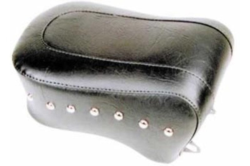 Mustang Motorcycle Mustang 91-05 Harley Dyna Standard Touring Passenger Seat w/Studs - Black