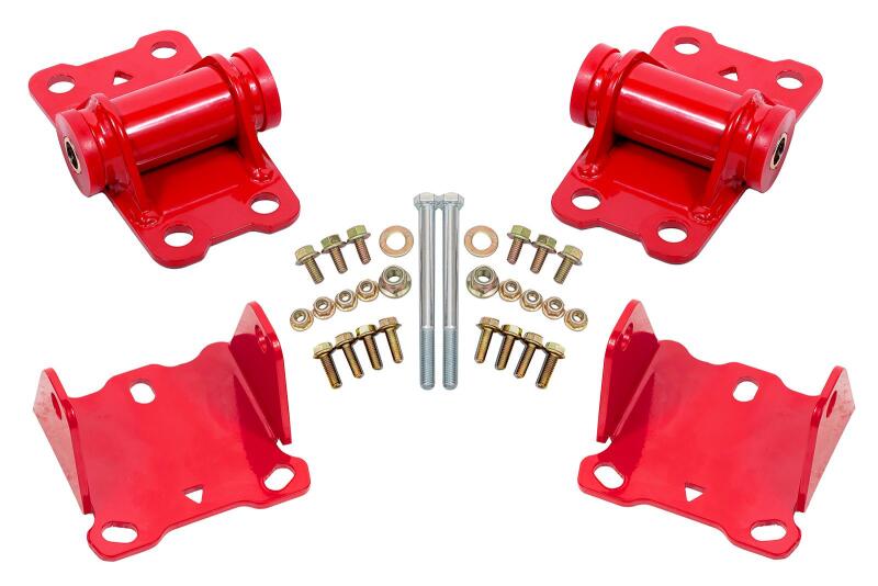 BMR Suspension BMR 78-87 G-Body Motor Mount Kit Upper & Lower Poly - Red