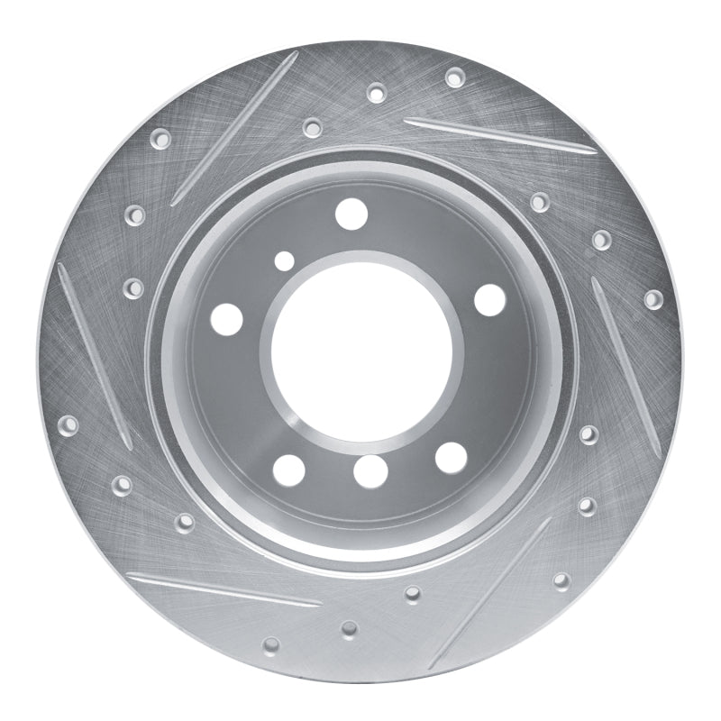 R1 Concepts R1 02-18 Dodge Sprinter 3500 Rear Right Drilled & Slotted Silver Brake Rotor