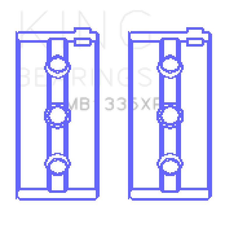 King Engine Bearings Kawasaki ZX-14R (2012-) #2/4 (Size +0.25mm) Main Bearing Set