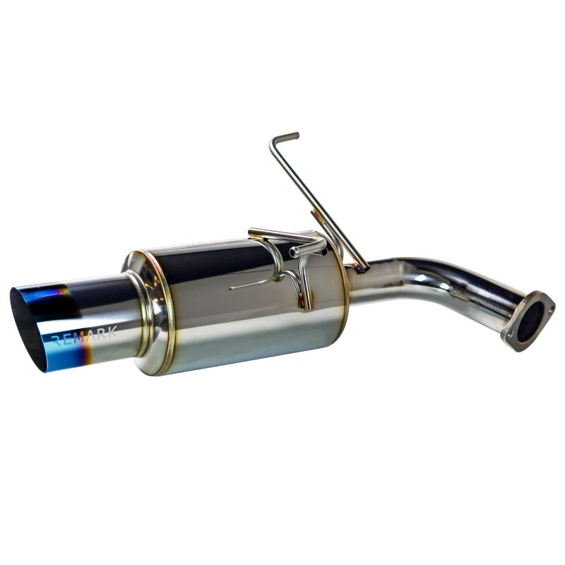 REMARK 2022+ Subaru WRX (VB) Cat-Back Exhaust - Dual R1 Spec Burnt Stainless (Resonated)