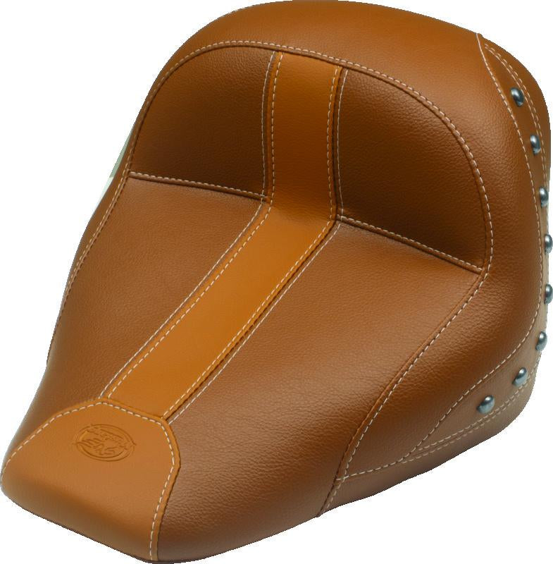 Mustang Motorcycle Mustang 15-21 Indian Scout Standard Touring Solo Seat w/Studs - Brown