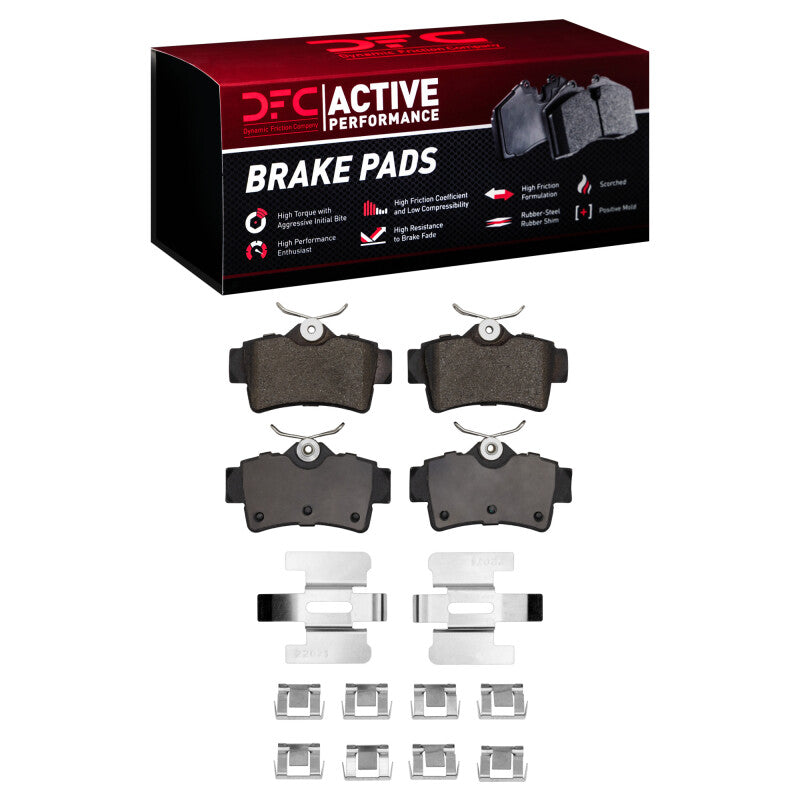 DFC 94-04 Ford Mustang Rear Active Performance Pads and Hardware Kit