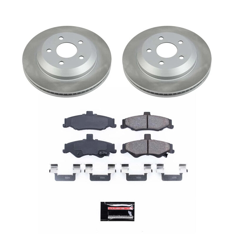 PowerStop Power Stop 98-02 Pontiac Firebird Rear Semi-Coated Rotor Kit