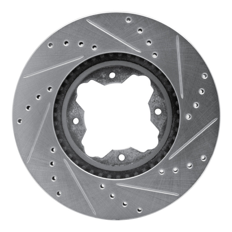 R1 Concepts R1 91-97 Acura CL Front Left Drilled & Slotted Silver Brake Rotor