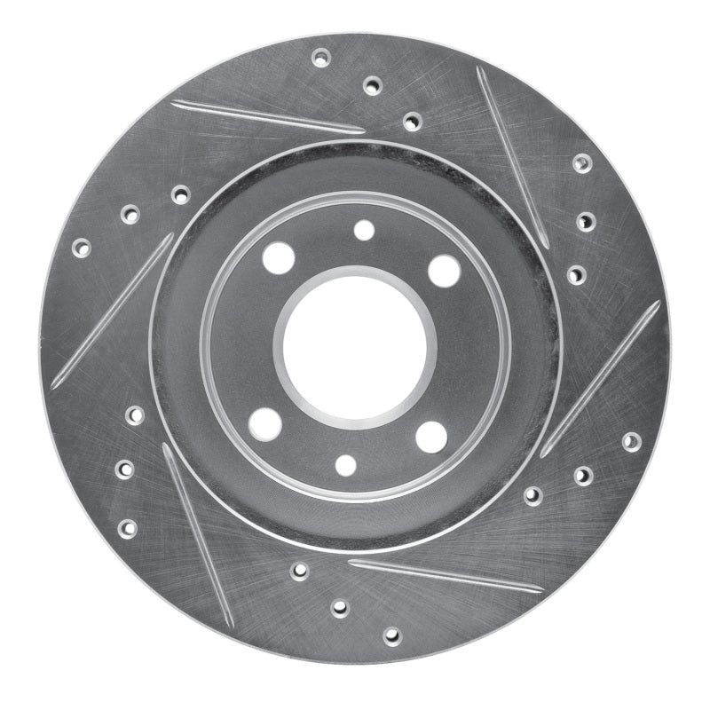 R1 Concepts R1 15-19 Renault Logan (Mexico) Front Left Drilled & Slotted Silver Brake Rotor