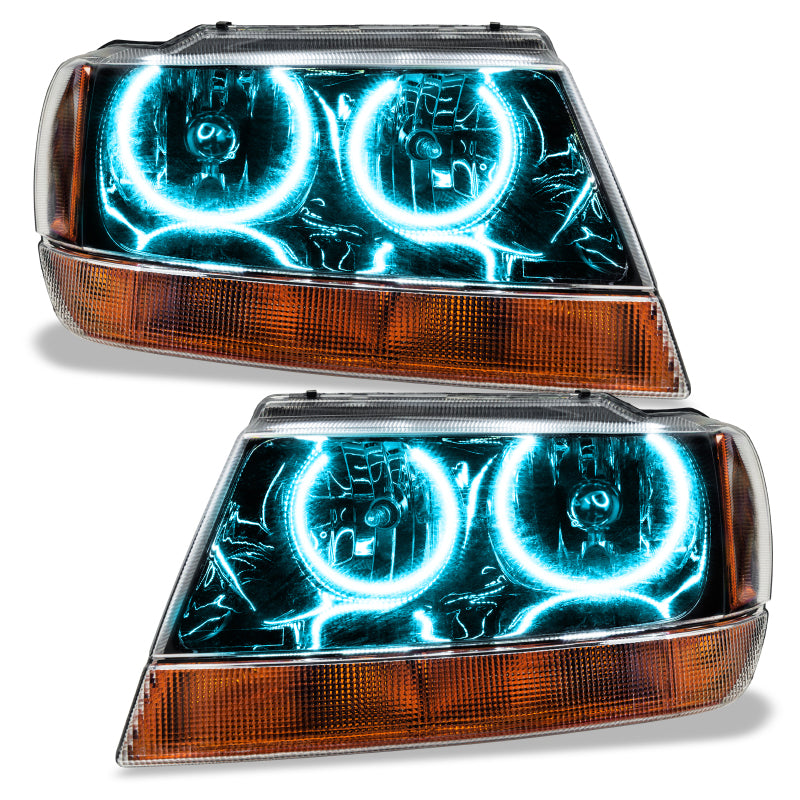 ORACLE Lighting Oracle 99-04 Jeep Grand Cherokee SMD HL - Black - ColorSHIFT