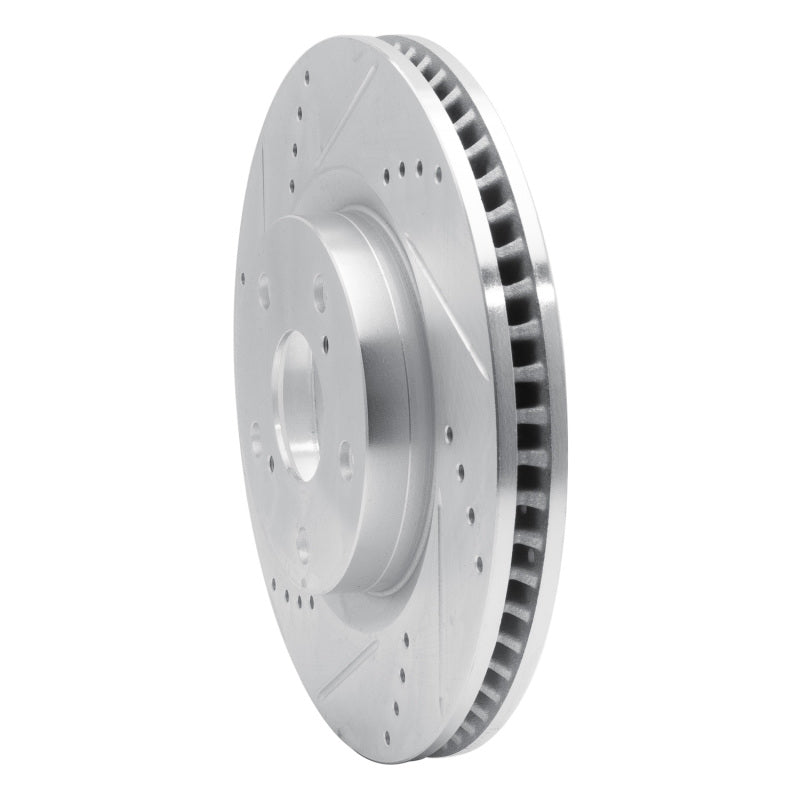 R1 Concepts R1 69-70 Ford Galaxie 500 Front Left Drilled & Slotted Silver Brake Rotor