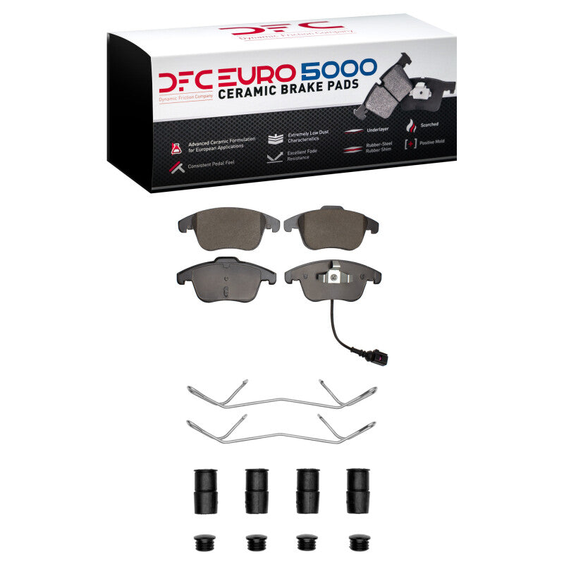 DFC 09-24 Audi Q3 (Mexico) Front Euro 5000 Ceramic Brake Pads and Hardware Kit