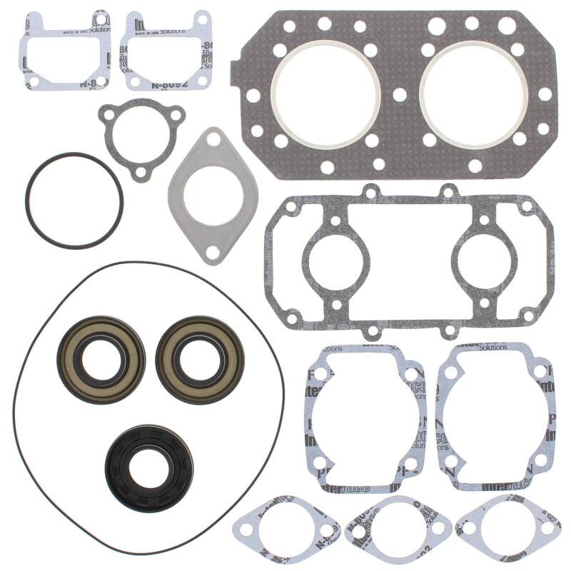 Vertex Pistons Vertex Gaskets 77-92 Kawasaki JS440 Complete Gasket Kit w/ Oil Seals