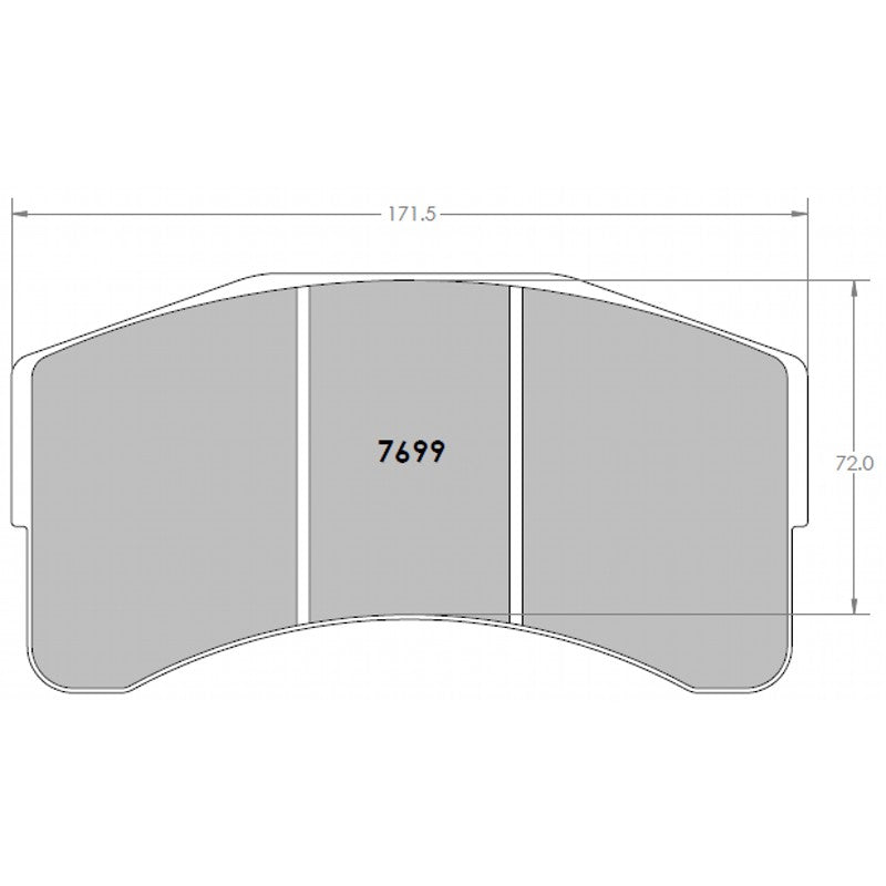 PFC 7699.82.32.44 FRONT BRAKE PADS RACING 82 CMPD 32 MM FOR LAMBORGHINI HURACAN ST EVO GT2