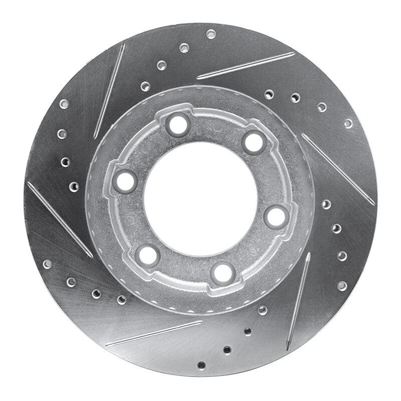 R1 Concepts R1 71-91 Chevrolet Blazer Front Right Drilled & Slotted Silver Brake Rotor