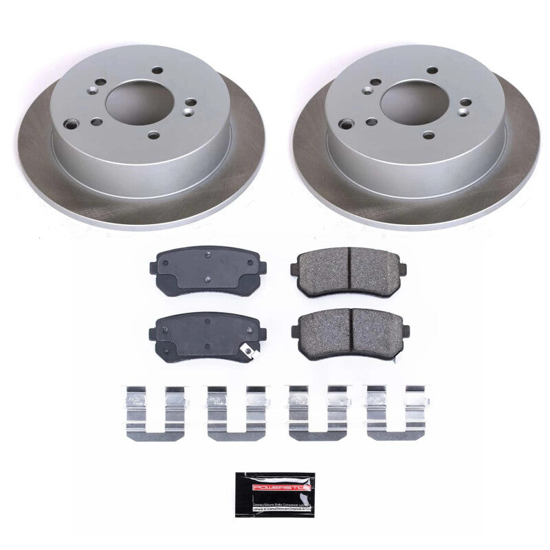 PowerStop Power Stop 11-16 Kia Sportage Rear Semi-Coated Rotor Kit