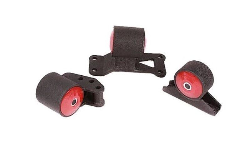 Innovative Mounts Innovative 03-06 Mitsubishi Evolution 4G63T Black Steel Mounts 95A Bushings