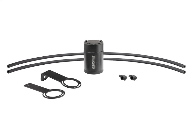 CORSA Performance Corsa 3/8in Universal 3 oz. Aluminum Oil Catch Can with Mounting Brackets
