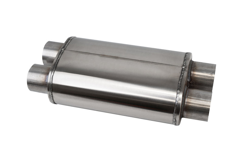 CORSA Performance Corsa Pro-Series 304SS Packed Resonator - 3.0in Dual Inlet / Dual Outlet - 19in OAL