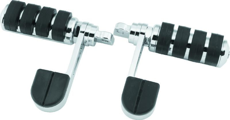 Kuryakyn ISO Peg Stirrups With Large Pegs With Male Mount Adapter (Pair)