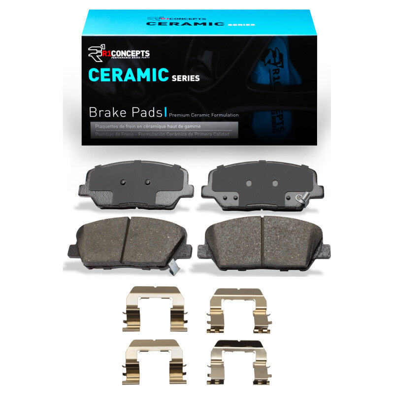 R1 Concepts R1 2010-2016 Hyundai Genesis Coupe Front R1 Ceramic Pads & Hardware Kit
