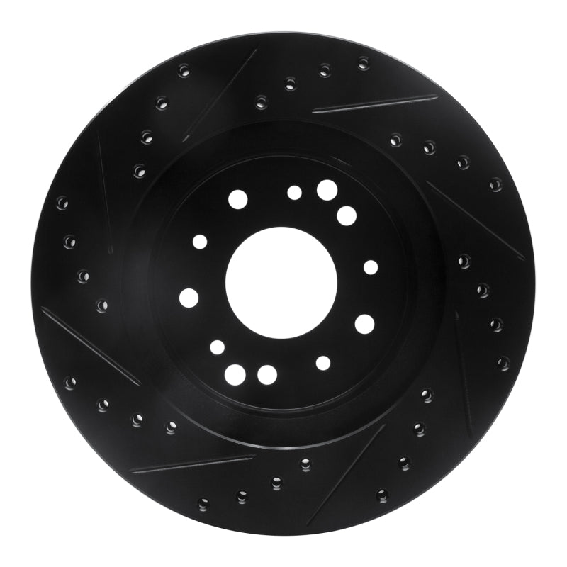 R1 Concepts R1 63-82 Chevrolet Camaro Front/Rear Right Drilled & Slotted Black Brake Rotor